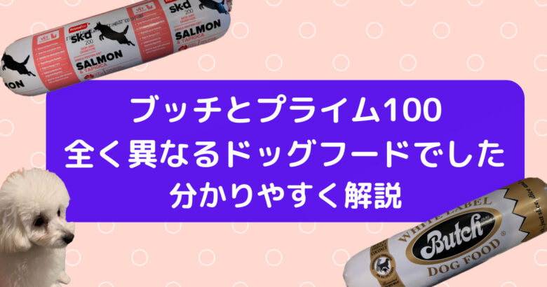 犬のご飯 Butch ブッチ とprime100 プライム100 の種類 中身 与え方の実体験レビュー ぽてもちの家